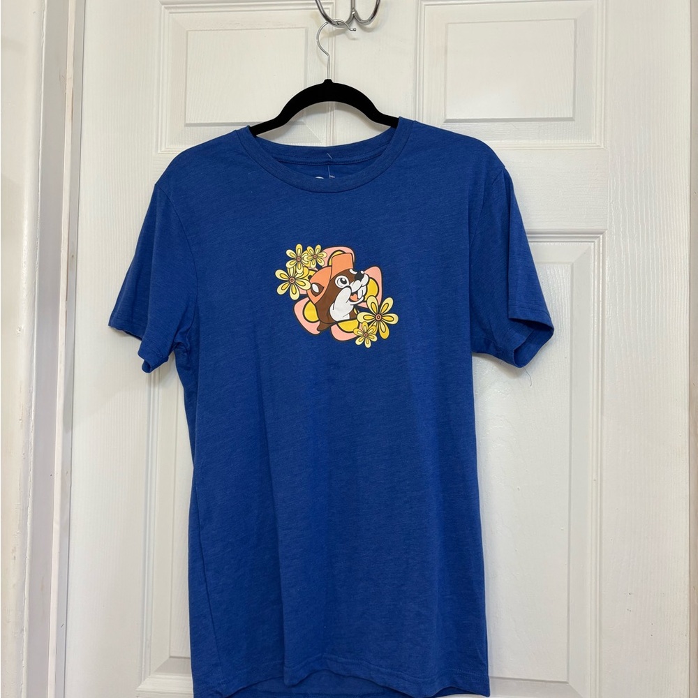 Me’s Short Sleeve Blue Buc-Ees T-Shirt